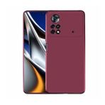 Pilanix Xiaomi Poco M4 Pro 4G Kılıf Ultra İnce Mat Silikon Bordo