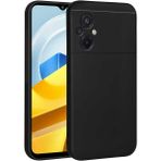Pilanix Xiaomi Poco M5 Kılıf Ultra Ince Kamera Korumalı Mat Silikon - Siyah
