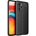 Pilanix Xiaomi Poco X3 GT Kılıf Deri Desenli Lux Niss Sililkon Siyah