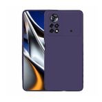 Pilanix Xiaomi Poco X4 Pro 5G Kılıf Ultra İnce Mat Silikon Lacivert