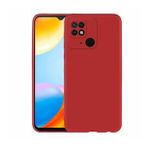 Pilanix Xiaomi Redmi 10C Kılıf Ultra İnce Mat Silikon Kırmızı