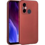 Pilanix Xiaomi Redmi 12C Kılıf Ultra Ince Kamera Korumalı Mat Silikon - Kırmızı