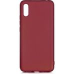 Pilanix Xiaomi Redmi 9A Kılıf Ultra İnce Mat Silikon Bordo