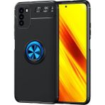Pilanix Xiaomi Redmi 9t Kılıf Yüzüklü Manyetik Ravel Silikon - Mavi