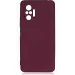 Pilanix Xiaomi Redmi Note 10 Pro Kılıf Kamera Korumalı İçi Süet Mara Lansman Silikon Bordo
