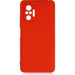 Pilanix Xiaomi Redmi Note 10 Pro Kılıf Kamera Korumalı İçi Süet Mara Lansman Silikon Kırmızı