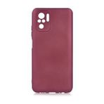 Pilanix Xiaomi Redmi Note 10S Kılıf Ultra İnce Mat Silikon Bordo