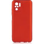 Pilanix Xiaomi Redmi Note 10S Kılıf Ultra İnce Mat Silikon Kırmızı