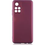 Pilanix Xiaomi Redmi Note 11S Global Kılıf Ultra İnce Mat Silikon Bordo