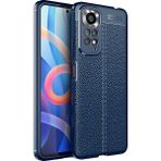 Pilanix Xiaomi Redmi Note 11S Kılıf Deri Desenli Lux Niss Silikon Lacivert