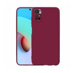 Pilanix Xiaomi Redmi Note 11S Kılıf İçi Süet Renkli Mara Lansman Silikon Bordo