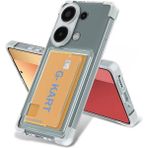 Pilanix Xiaomi Redmi Note 13 4g Kılıf Kamera Korumalı Kart Koymalı Şeffaf Antishock Silikon