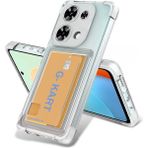 Pilanix Xiaomi Redmi Note 13 Pro 4G Kılıf Ultra Korumalı Kamera Korumalı Kart Koymalı Şeffaf G-Kart Silikon