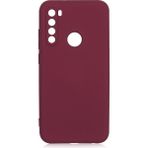 Pilanix Xiaomi Redmi Note 8 Kılıf Kamera Korumalı İçi Süet Mara Lansman Silikon Bordo