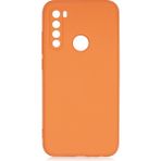 Pilanix Xiaomi Redmi Note 8 Kılıf Kamera Korumalı İçi Süet Mara Lansman Silikon Turuncu