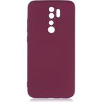 Pilanix Xiaomi Redmi Note 8 Pro Kılıf Kamera Korumalı İçi Süet Mara Lansman Silikon Bordo