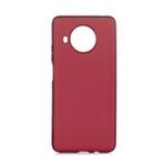 Pilanix Xiaomi Redmi Note 9 Pro 5G Kılıf Ultra İnce Mat Silikon Bordo