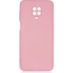 Pilanix Xiaomi Redmi Note 9 Pro Kılıf Kamera Korumalı İçi Süet Mara Lansman Silikon Pembe