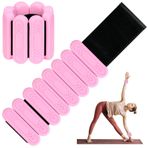 Pilates Bilek ve Ayak Bileği Ağırlıkları Kadınlar için 1 Çift (1 lbs/2lb/4 lb) Antrenman Yoğunluğunu Artırmak için Ayarlanabilir Bilek Ağırlıkları, Yürüyüş için Giyilebilir Güçlü Kol ve Bacak