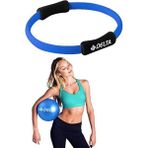Pilates Egzersiz Çemberi, 20 cm Mini Pilates Topu Over Ball Plates Seti - Turkuaz