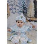 Pileki Baby Yenidoğan 0 6 Ay ve 1 Yaş Mevlüt ve Sünnet Kıyafeti Mevlütlük Sünnetlik Takım - 0 - 6 Ay - Mavi - Mavi