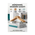 Pileli Store 12'li Ahşap Takım Elbise Askısı Seti | Kıskaçlı Pantolon Askısı Kaymaz Çentikli Ceket Ask� - Renkli