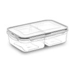 Pileli Store 2 Bölmeli 1+1 Litre Kilitli Kapaklı Erzak Saklama Kabı LC-525 - Renkli
