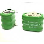 Pileli Store 3.6V 3S1P 160 Mah 2 Pin Nımh Buton Pil (72) - Çok Renkli