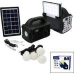 Pileli Store 3ın1 - Solar 2in1 Sabit+Oynar Başlı El Feneri - Radyo - Mp3 Bluetooth - Usb/ Tf Port - 4 Parça - Renkli