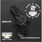 Pileli Store 530 Focus Bang Oyuncak Tabanca Series 530 Black-Füme-Saten - 10 cm