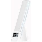 Pileli Store Ally Dijital Saatli 15W Kablosuz Şarjlı LED Işıklı Katlanabilir Masa LAMBASI-(5775)