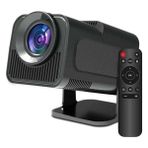 Pileli Store Android Projeksiyon Siyah Taşınabilir Sinema Projektörü 4K 1080P Ev Sineması Bluetooth