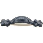 Pileli Store Antika Tarz Dekoratif Pirinç Örgü Mobilya Kulbu - 22X120 Mm, Oksit - 1 Adet