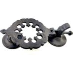 Pileli Store Antika Tarz Dekoratif Pirinç Osmanlı Kapı Tokmağı, Taktak - 265X75MM, Oksit - Renkli