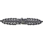 Pileli Store Antika Tarz Dekoratif Pirinç Yaprak Desenli Menteşe - 55X265 Mm, Oksit - Renkli - 1