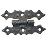 Pileli Store Antika Tarz Dekoratif Pirinç Yıldız Menteşe - 63X36 Mm, Oksit - Renkli - 1