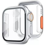 Pileli Store Apple Watch 44MM Watch 49MM Kasa Dönüştürücü ve Ekran Koruyucu - Gümüş - Renkli