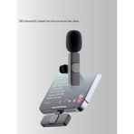 Pileli Store Çift Mikrofonlu Kablosuz Kayıt Seti iPhone Uyumlu Mini Mikrofon - 1 - Altın