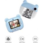 Pileli Store Dijital Fotoğraf Makinesi Çocuk Termal Resim Kağıt Baskılı Yazıcı Kamera Makinesi CMR14 Mavi