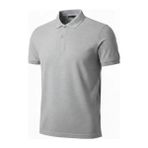 Pileli Store Erkek Pike Kumaş Düğmeli Yaka Regular Fit Günlük Kısa Kol Tişört T-Shirt - Gri - XL