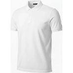 Pileli Store Erkek Polo Yaka Düğmeli Pike Kumaş Tişört Regular Fit Kısa Kol T-Shirt - Beyaz - 2XL