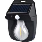 Pileli Store Fithome OR-118 Hareket Sensörlü Su Geçirmez Solar Bahçe Aydınlatma Duvar Lambası - Renkli
