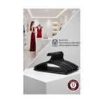 Pileli Store Giulia Vieri Selection: 12'li Premium Italyan Tasarım Ince Siluet Kaymaz Elbise Askısı Seti Si - 000-Siyah - standart