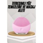 Pileli Store Hassas Ciltlere Özel Titreşimli Yüz Temizleme ve Masaj Aleti