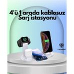 Pileli Store iPhone Apple Watch ve Airpods ile Uyumlu 4'ü 1 Arada Şarj Ünitesi – Tüm Apple Cihazları Tek N - Renkli
