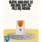 Pileli Store Kablosuz Kapı Zili Düzenli ve Konforlu Yaşam Alanları Için - 1