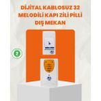 Pileli Store Kablosuz Kapı Zili Ev ve Ofis Için Konforlu Çözüm - Renkli - 1