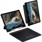 Pileli Store Newface T5209D iPad Pro 12.9 (2021) Kılıf Inter Ledli Klavyeli Tablet Kılıfı - Siyah