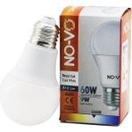 Pileli Store No-Vo 9W=60W E27 Beyaz LED Ampul 6500K - 810LM (4887) - 1 - 10 W - Amber