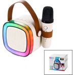 Pileli Store Nostalji Mini Radyo Modelkaraoke Mikrofonlubluetooth Wireless Hoparlör- Speaker USB Şarjlı (4887)